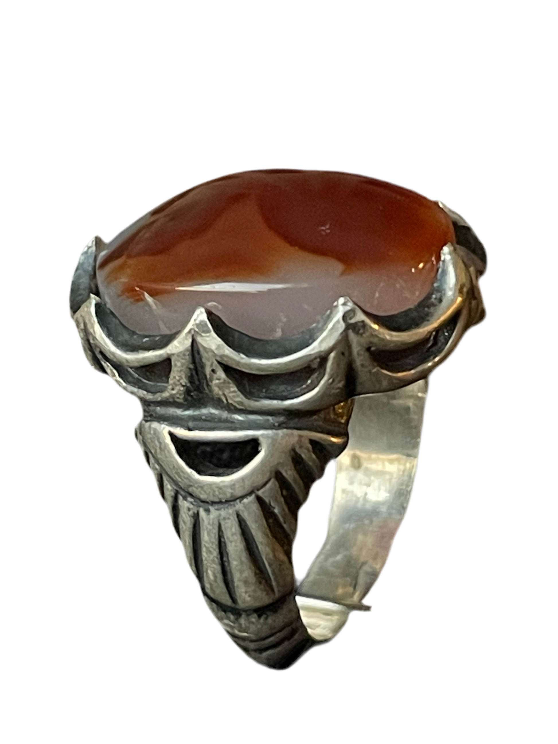 Kunglig Tradition – Silverring med Svart Akik