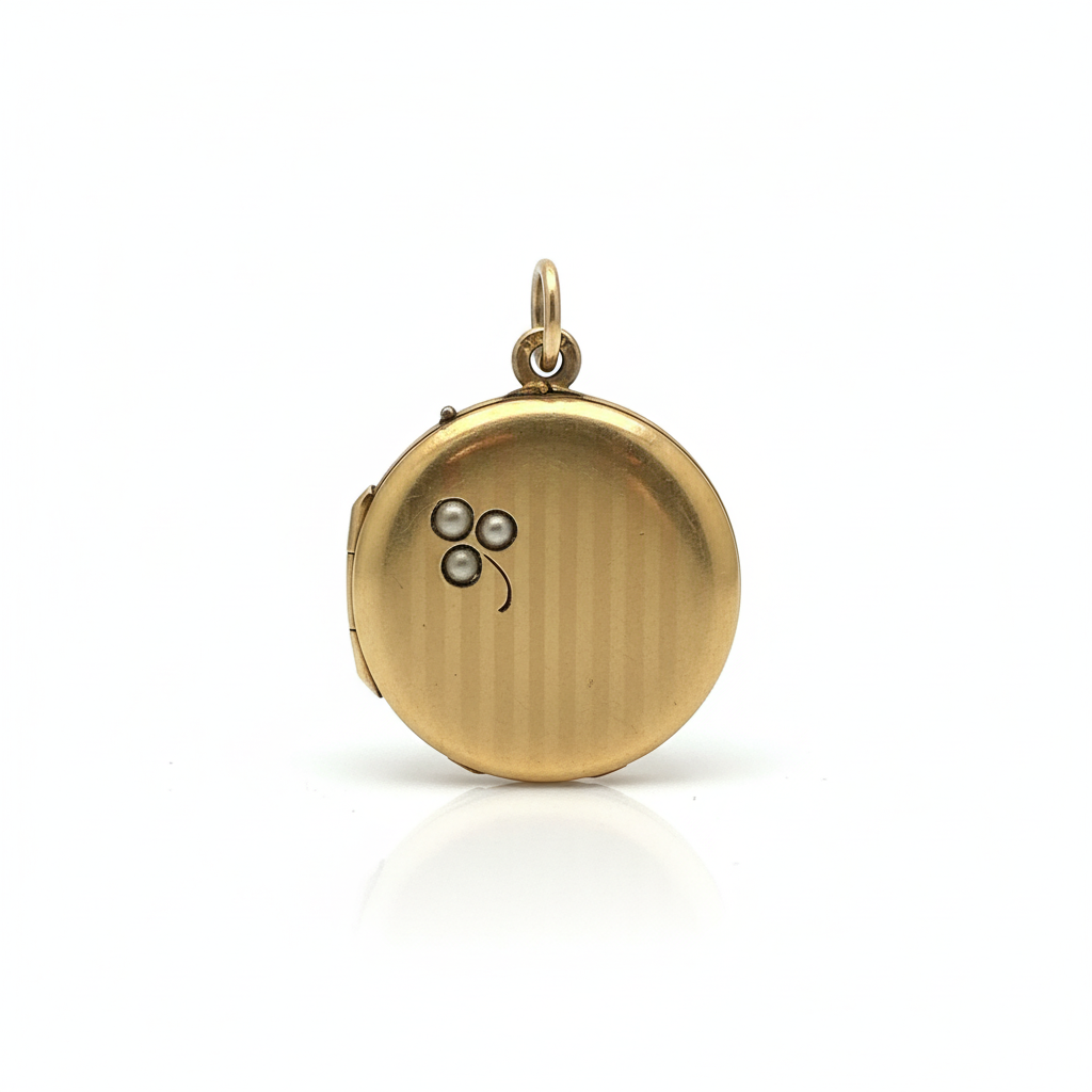 قلادة صور ذهب فرنسي